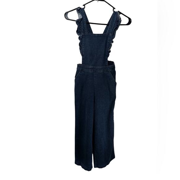 Hanna Andersson Blue Jumpsuit with Wide-Leg Design Size 8 Girls - Picture 1 of 13